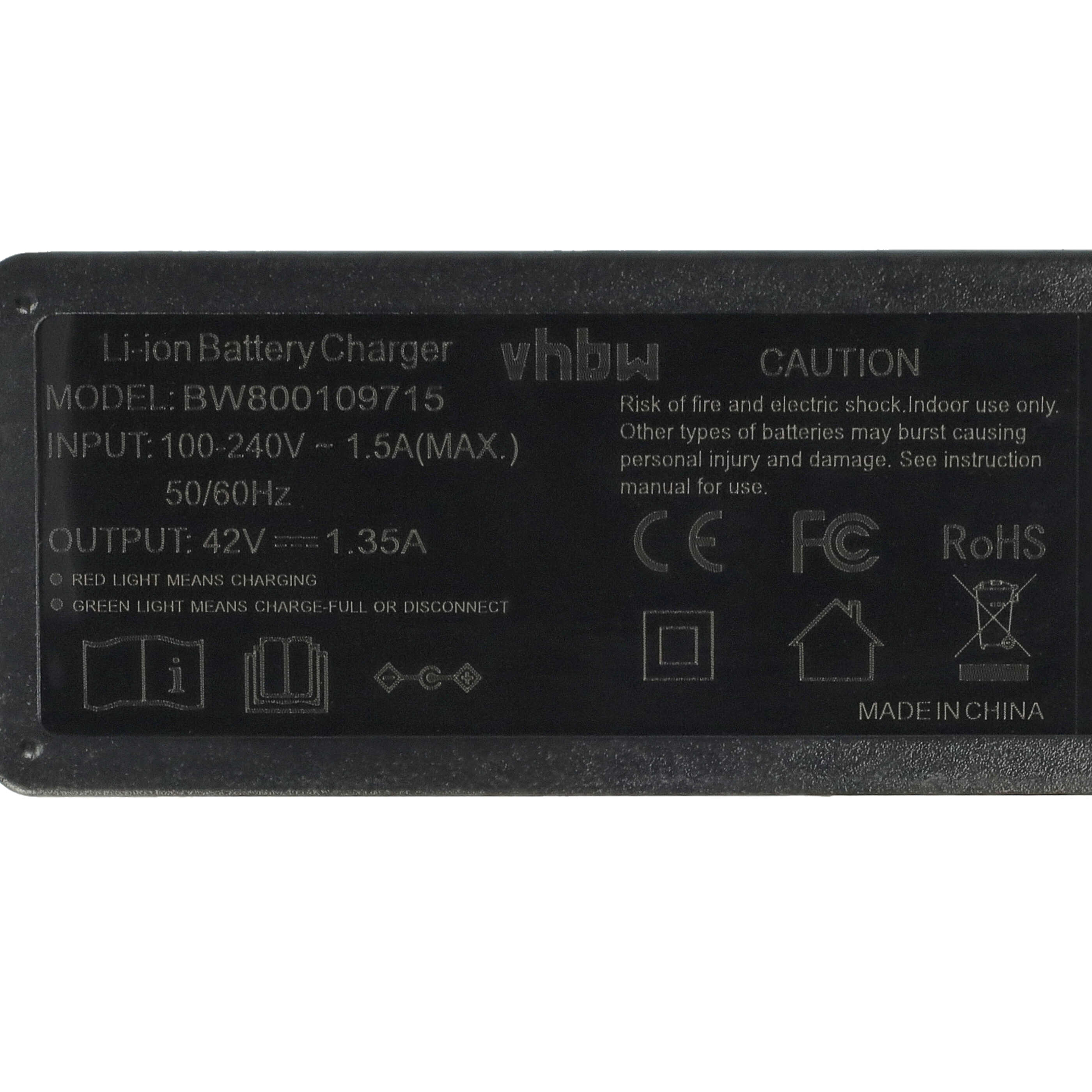Batería para e-bike con motores 200- 350 W - 10 Ah 36 V Li-Ion incl. cargador, plata